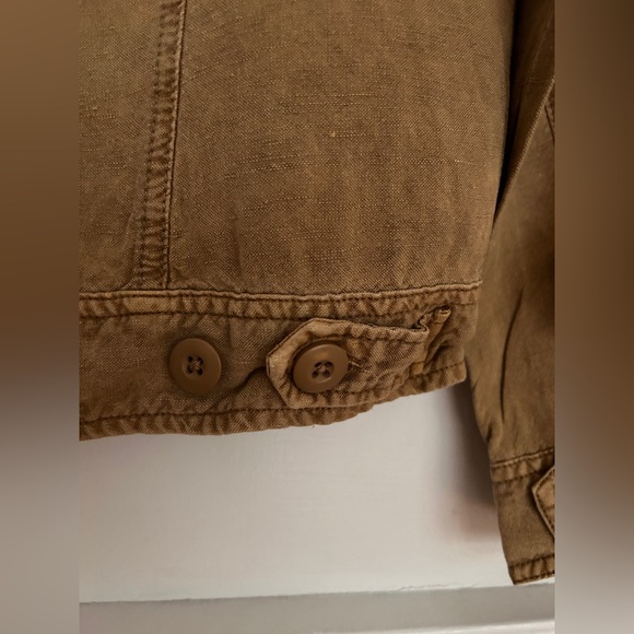 Women’s Lucky Brand Brown Linen Jacket Size Small - Picture 7 of 8